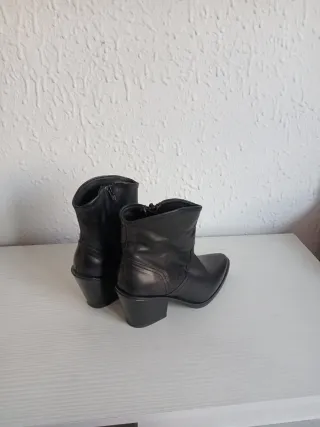 Botines tacón mujer negros talla 38