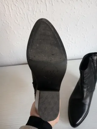 Botines tacón mujer negros talla 38