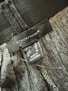 Gonna argento plissettata