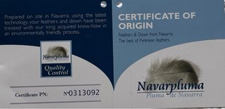 Edredón Nórdico Plumón Superior Pato de Pirineos