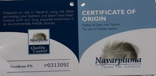 Edredón Nórdico Plumón Superior Pato de Pirineos