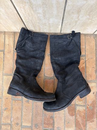 Stivali in Pelle Neri Donna