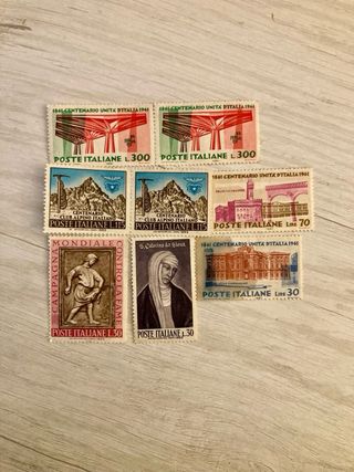 Francobolli Poste Italiane anni 60