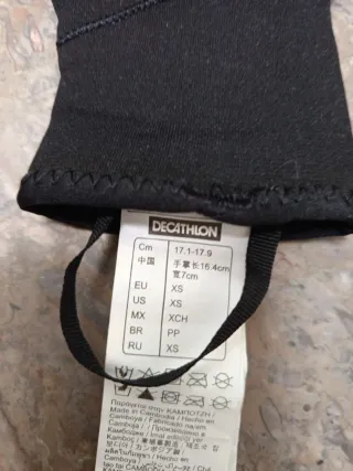 Guantes neopreno talla xs