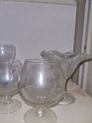 Cristalería Vintage Grabada