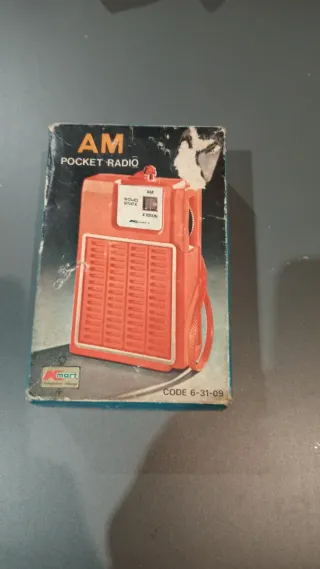 Radio AM de Bolsillo Roja