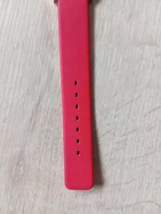 Reloj esfera gato correa roja