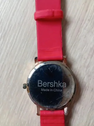 Reloj esfera gato correa roja