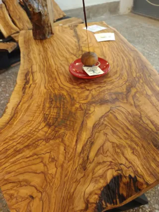 Tavolino caffè legno ulivo