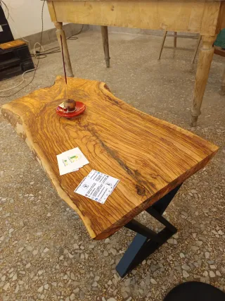 Tavolino caffè legno ulivo