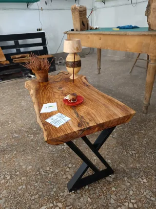 Tavolino caffè legno ulivo