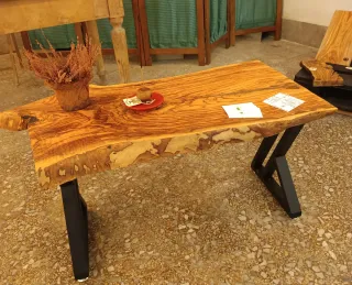 Tavolino caffè legno ulivo