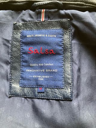 Chaqueta de Piel Sintética Azul SALSA M