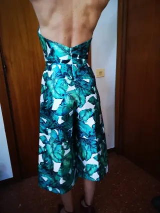 Mono midi BooHoo verde talla M