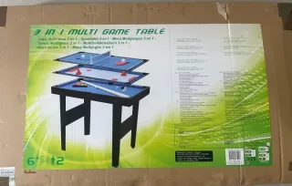 Mesa Multijuegos 3 en 1 Infantil