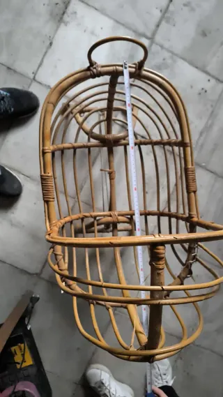 Cuna mimbre vintage