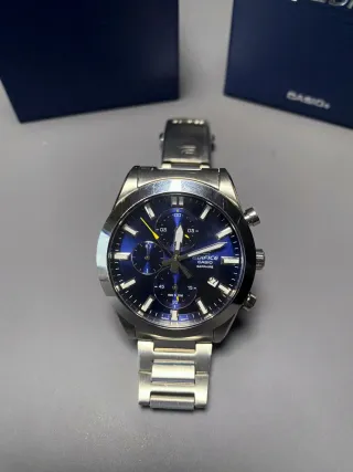 Reloj Casio Edifice Sapphire Azul sin usar, nuevo.