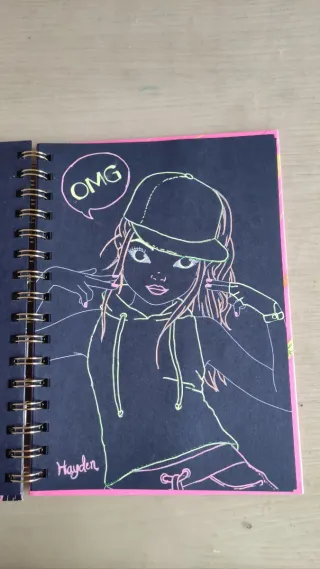 Libro neón top model