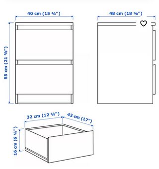 Mesita de noche ikea