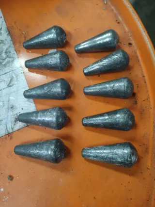 Lote 5 plomos pesca pera 60gr