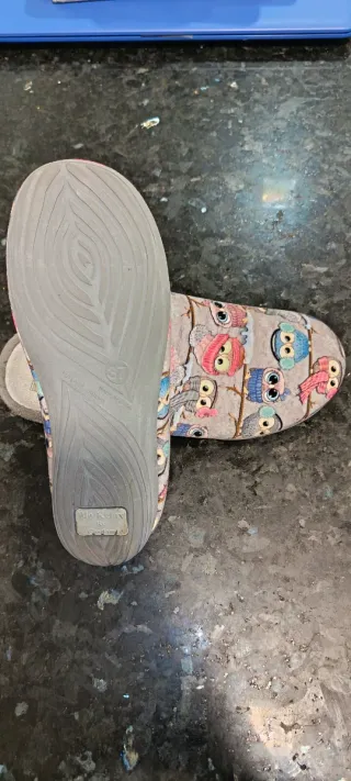 Zapatillas de casa con búhos Talla 37