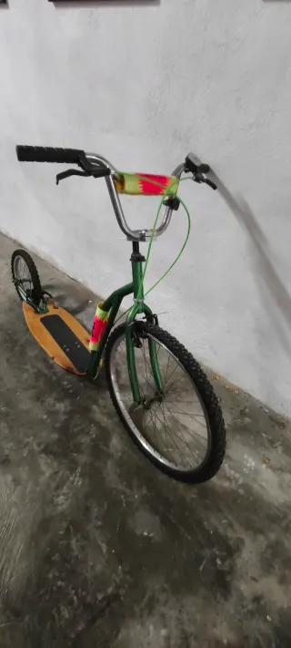 Patín de montaña verde