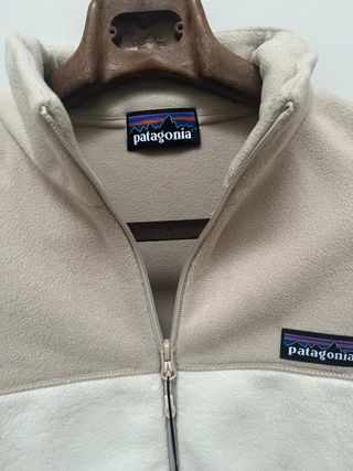 Piumino Patagonia taglia L - Beige/Bianco