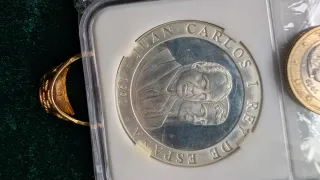 Moneda Plata Juan Carlos I Rey España 1992