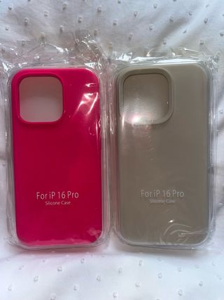 Fundas iPhone 16 Pro Silicona (2uds)