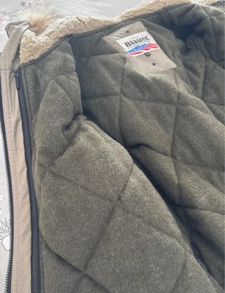 Blauer Chaquetón Plumas Talla L