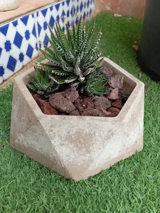 Mini vasi di cemento