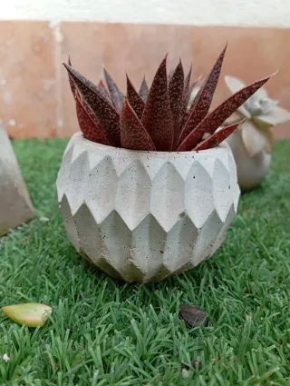 Mini vasi di cemento