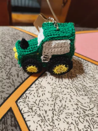 Llavero Tractor John Deere Crochet