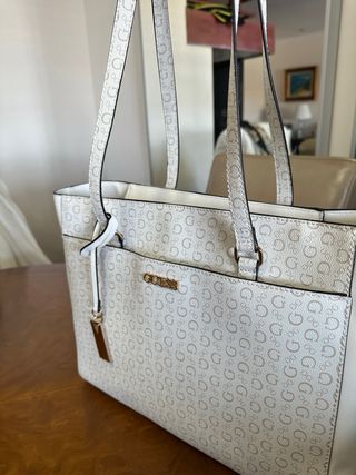 Bolso Guess Blanco Grande Original