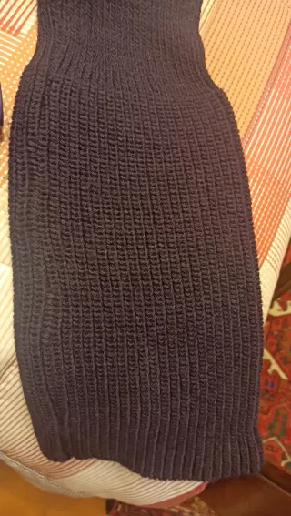 Cappotto maglia viola