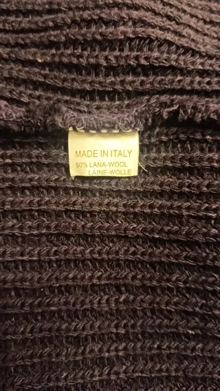 Cappotto maglia viola