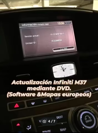 Actualización mapas Infiniti/Nissan