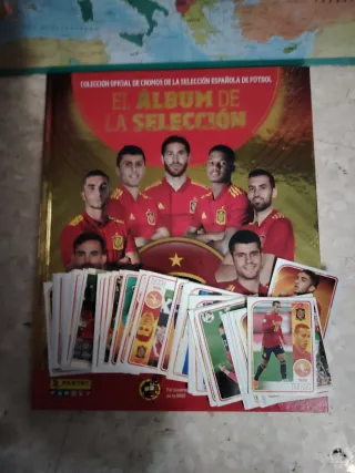 Álbum Colección Cromos incompleto Selección Españo