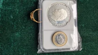 Moneda Plata Barcelona 2000 PTAS 750 Anys