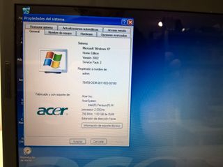 Portátil Acer Aspire 5510