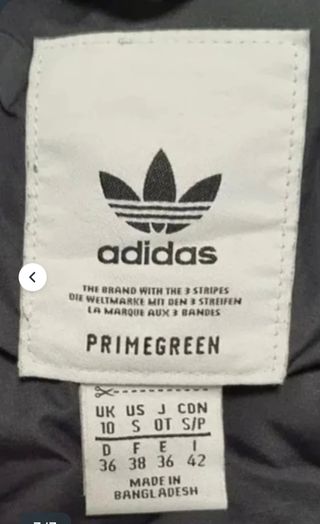 Abrigo Adidas Mujer Talla S