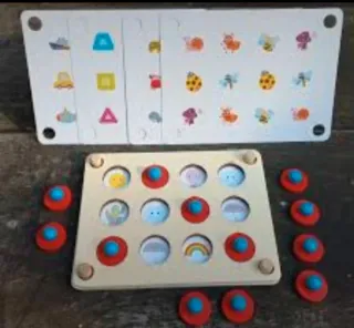 Juego Montessori Memoria Madera