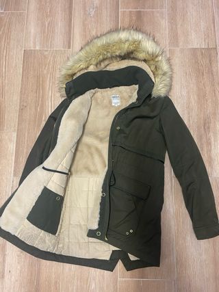 Abrigo invierno mujer Zara verde