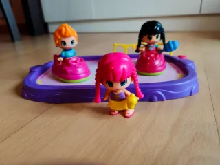 Pin y Pon Coches de Choque + 3 Figuras