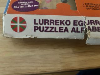 Puzzle Madera Infantil Alfabeto Euskera