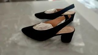 Zapatos Negros Terciopelo Talla 41