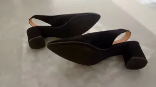 Zapatos Negros Terciopelo Talla 41
