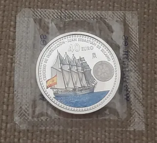 Moneda plata 40€ España 2025