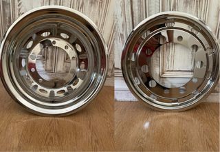 4 Tapacubos Acero Inoxidable