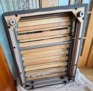 Módulo sofá cama gris tela